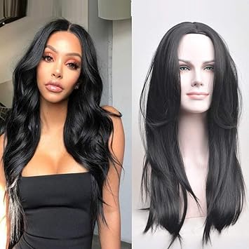 Buy Rl 02 Ruisenna Synthetic Long Straight Hair Wigs Black Color