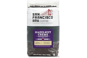 San Francisco Bay Coffee - Flavored Medium Roast Whole Bean Coffee - Hazelnut Crème (2 lb bag)