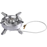 Fire-Maple Saturn Camping Stove 4400W Portable Windproof Gas Stove for Camp | Up to 11,000W Rapid Heating, Pre-heat Tube, Wind-resistant Design, Built for Cold Weather, Sturdy Stainless Build
