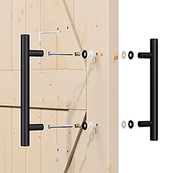 SMARTSTANDARD 12'' Push Pull Sliding Barn Door