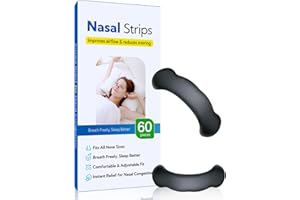 IFGZQU Nasal Strips for Snoring(60 Pieces) - Breathing Aid for Better Sleep & Snore Relief, Comfortable Nasal Dilator for Men & Women(I03)