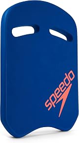 Speedo Unisex Kickboard Comfortable Waterproof Design Fluro Tangerine Blue Flame view 4
