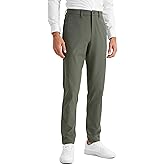 CRZ YOGA Men's All Day Comfy Golf Pants - 28"/30"/32"/34"/36" Quick Dry Lightweight Work Casual Trousers with Pockets