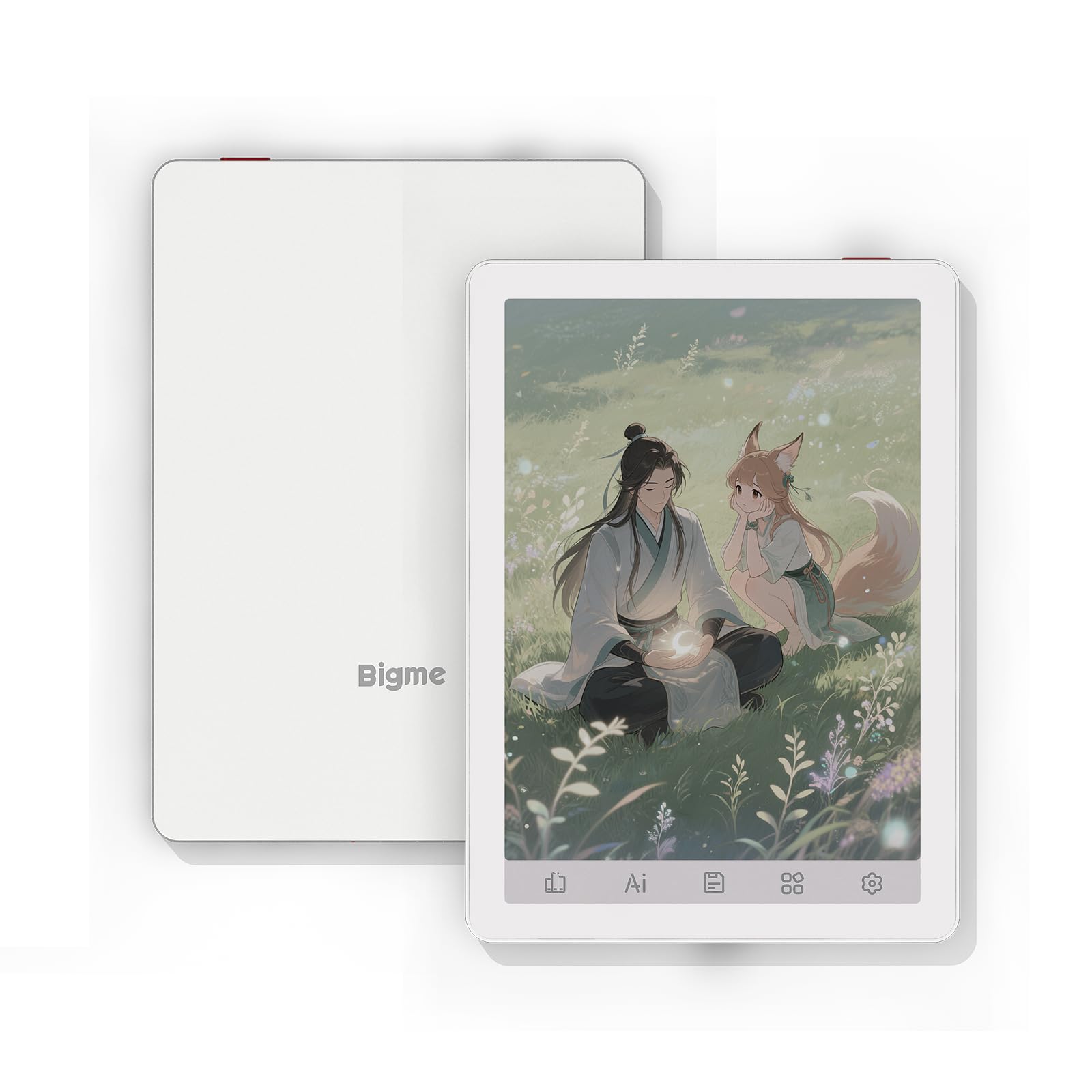 Bigme B6 Lector electrónico en color, lectores de libros electrónicos en color, lectores electrónicos de tinta electrónica de 6 pulgadas, tableta digital ePaper con Android 14, 4 GB + 64 GB, dispositivo de lectura electrónica con luz frontal ajustable con