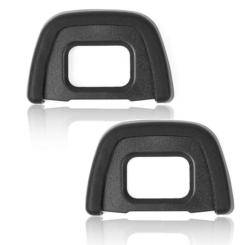 D7000 Viewfinder Eyepiece Eyecup Eye Cup for Nikon D7100 D7200 D7000 D750 D610 D600 D300 D300S Digital Camera [2Packs], Replace eyepiece DK-23, Fire Rock Camera Eyecup Accessories DK23