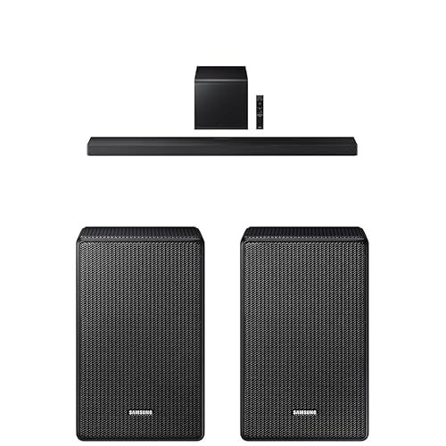 Samsung Q-Series Soundbar HW-QS700F 3.1.2 ch Subwoofer (2025 Model) Convertible Fit, Wireless Dolby Atmos 9500S Rear Speaker Kit - Wireless Dolby Atmos/DTS: X (SWA-9500S, 2021 Model)