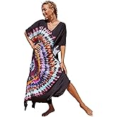CHERRY CAT Women Beachwear Long Beach Coverups Kaftan Casual Caftan Swimwear Cover ups