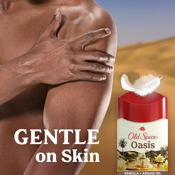 OLD SPICE ANTIPERSPIRANT & DEODORANT FOR MEN, OASIS SCENT WITH VANILLA NOTES, 2.6 OZ