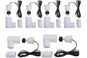 SEWEDER SS2 Float Switch L-Shape with 3/4 Inch Adaptor and 6Ft Wire Water Float Switch for HVAC Drain Pan Condensate Outlet