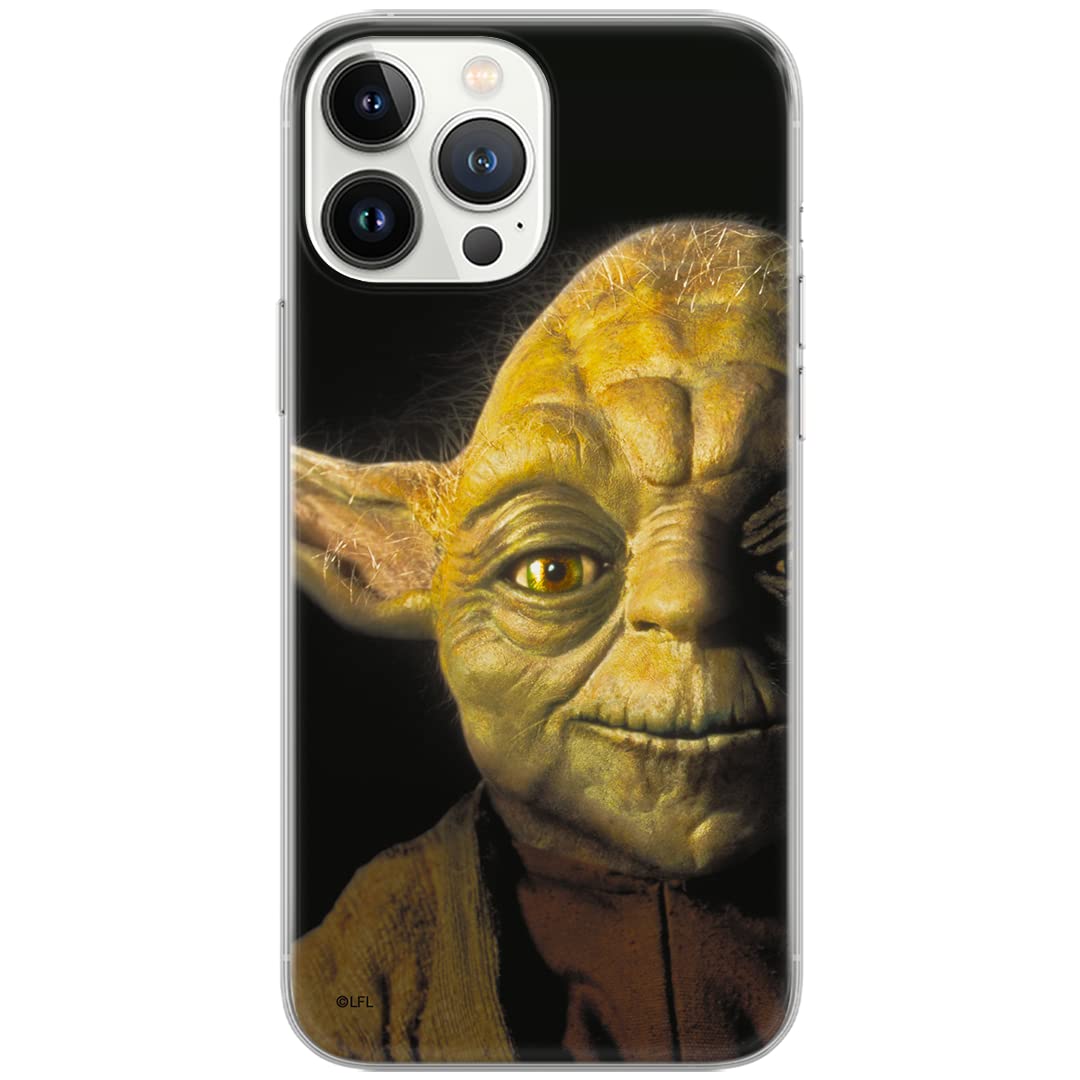ERT GROUP mobile phone case for iPhone 13 PRO original and officially licensed Star Wars pattern Yoda 004 optimally adapted to the shape of the mobile phone, case made of TPU