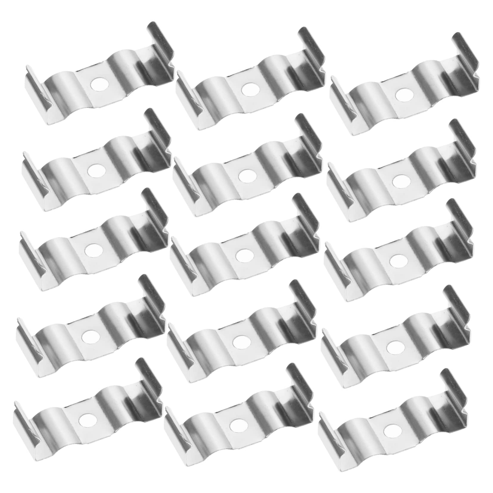 CAXUSD 100Pcs U Clips Holders Manganese Steel Lamp Brackets for LED Tube Lights Durable Support Brackets for Light Easy Installation Clamp Holders — image 1