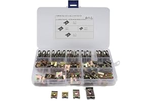 DEMOTOR PERFORMANCE 110 Assorted Piece U Nut Kit Spire Clips Speed Fasteners Lug Nuts