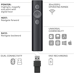 Logitech Spotlight Presentation Remote - Universal