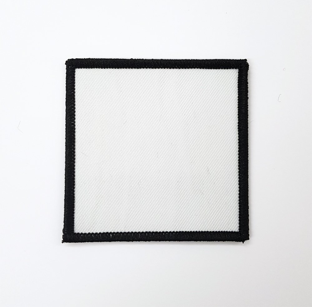 Blank Sublimation Patches 10 Pack 3 Sizes Embroidered Edge