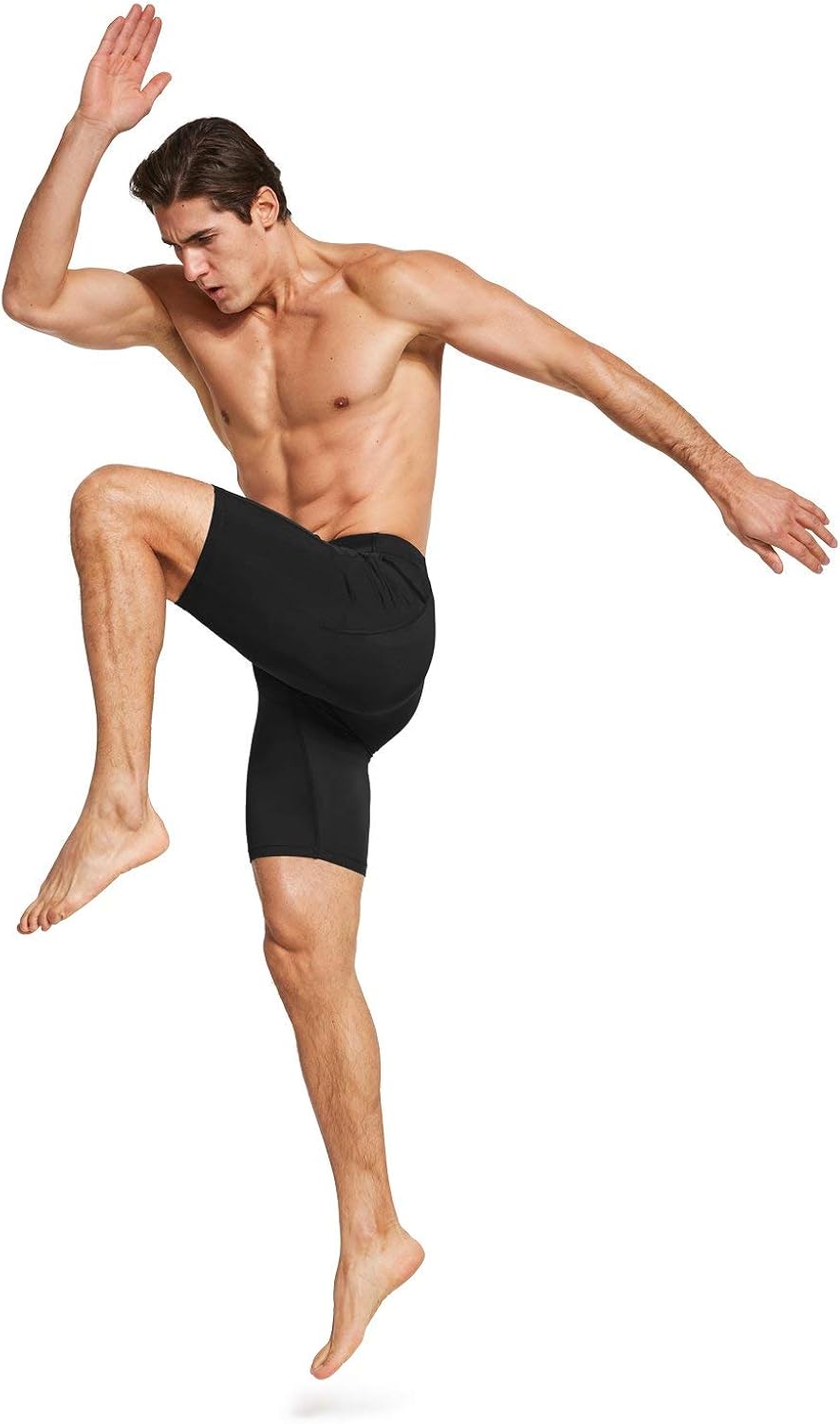 BALEAF Men's Compression Running Workout Shorts Pockets Gym Athletic Yoga Bike Tights Underwear Baselayer: Clothing