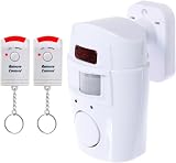 Tech Traders Wireless PIR Motion Sensor Alarm with 2 Remotes for Shed Home view 2