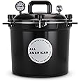 All American 1930 21.5qt Pressure Cooker/Canner (The 921), Onyx Black - Exclusive Metal-to-Metal Sealing System - Suitable for Gas, Electric, or Flat Top Stoves - Made in the USA