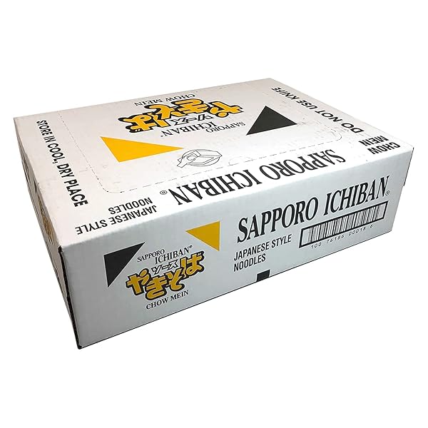[SAPPORO ICHIBAN] YAKISOBA, NO.1 TASTING INSTANT JAPANESE FRIED NOODLES, DELICIOUS CHOW MEIN (3.6 OZ. X 24 PACKS) | 24 PACK CASE