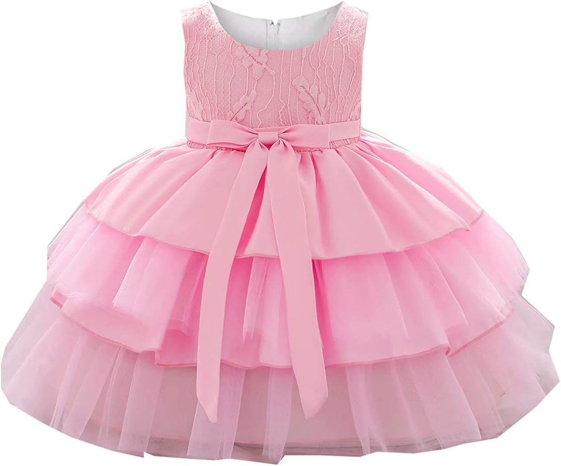 Baby Girls Dresses Wedding Party Formal Kids Baby Princess Tutu Flowers Gown