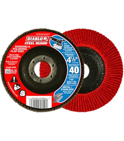 Amazon.com: Dcx045060n01f Diablo Abrasive 4.5 Flap Disk 60g