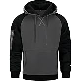 AOTORR Hoodies for Men Pullover Fleece Sweatshirts Contrast Color Casual Sweater with Kangaroo Pockets