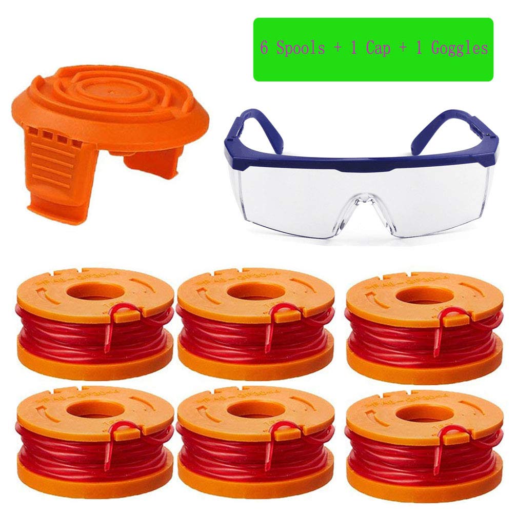 6X WORX WA0010 10FT Replacement Trimmer Spool Line WG154 WG163 WG160