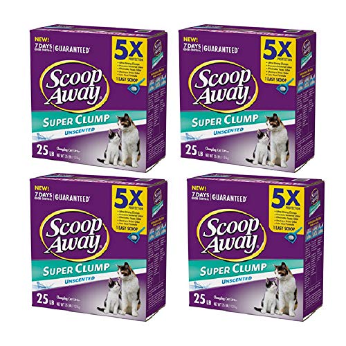 Scoop Away Unscented Super Clump Cat Litter (Pack of 4)