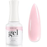 KIARA SKY Hema-Free Builder Gel for Nails | Soft Pink Builder Gel in a Bottle, Self-Leveling, Soak-Off for Weak Natural Nails, Extensions &amp; Overlays, UV/LED 15ml - Amore