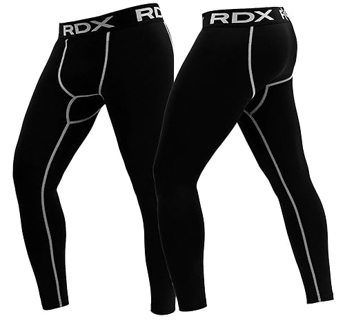RDX MMA Thermal Compression Pants Tights Leggings Boxing Training