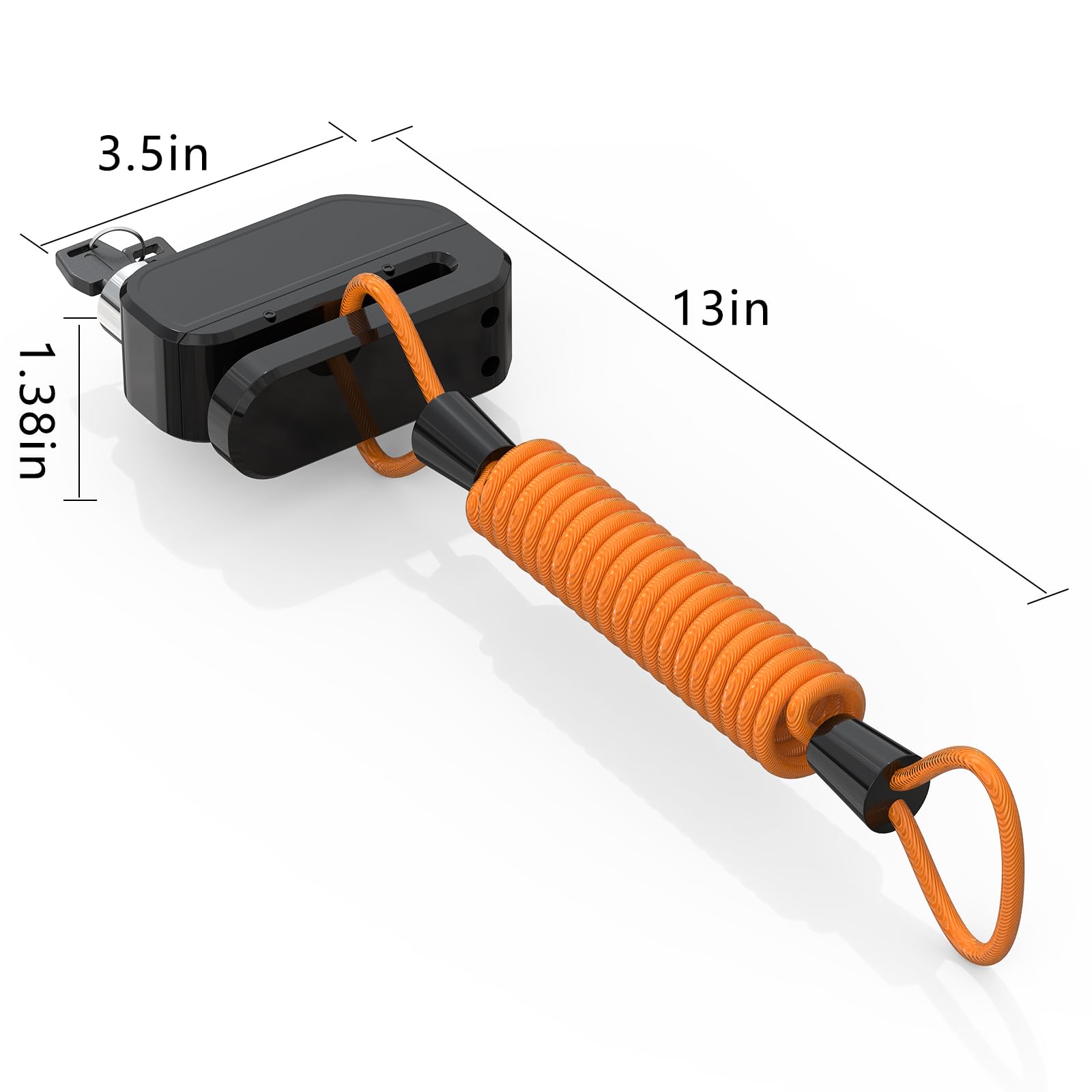 Anti-Theft Electric Bike Disc Lock - Alarm Disc Lock for Motorcycles Bikes, Waterproof, Easy Mounting for Long-Term Safety and Peace of Mind