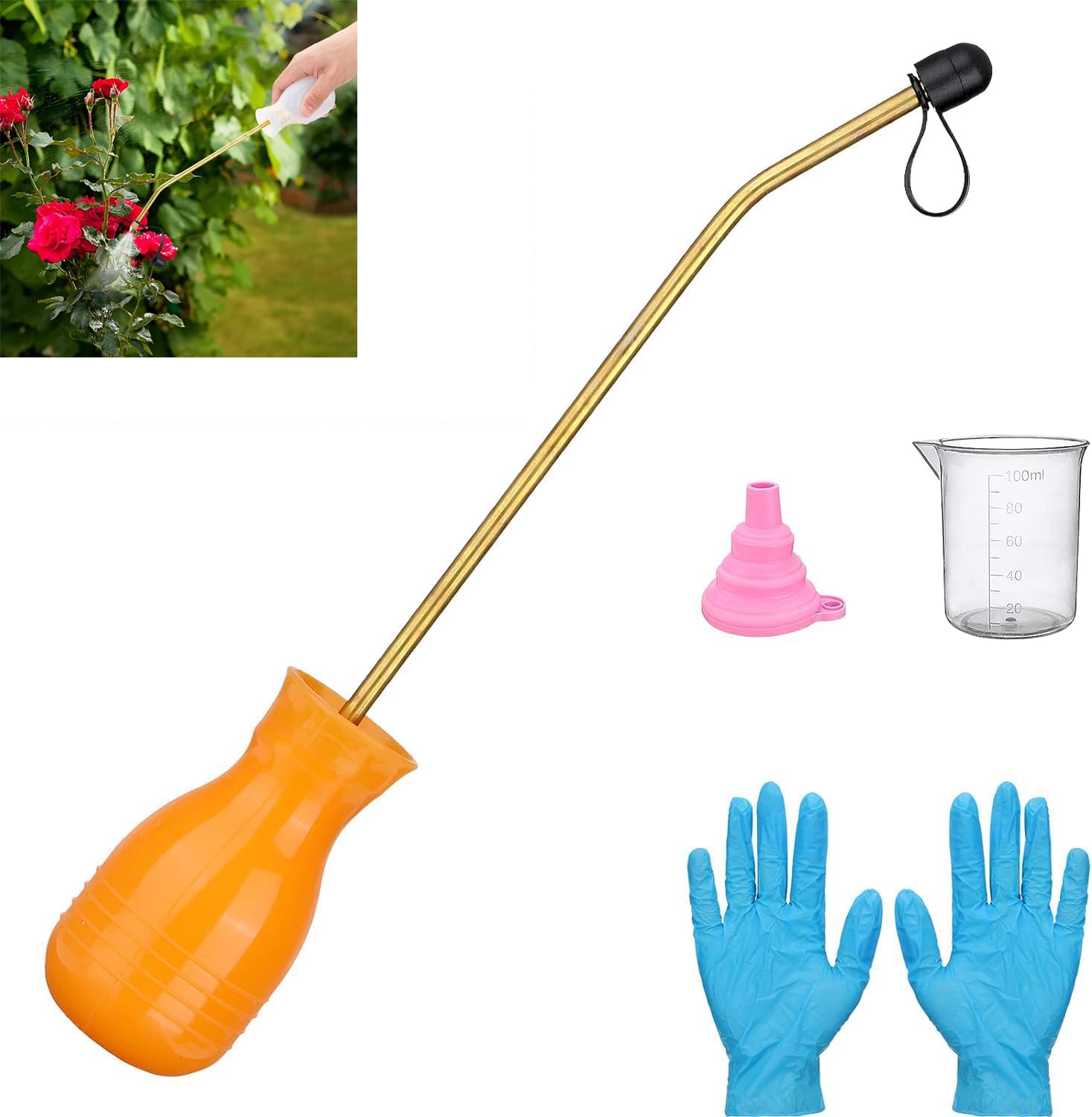 Wasp Nest Killer Bulb Duster Applicator Pest Control Bulb Duster Sprayer Wasp Nest Killer Handheld Pesticide Diatomaceous Earth Powder Duster