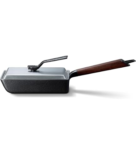 Amazon.com: Vermicular Frying Pan with Glass Lid | 28cm Deep (11