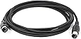 Monoprice MIDI Cable - 10 Feet - Black with Keyed 5-pin DIN Connector, Molded Connector Shells