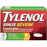 Amazon Com Tylenol Sinus Severe Daytime Caplets With Acetaminophen 325mg Guaifenesin 0mg Phenylephrine Hcl 5mg Non Drowsy Pain Reliever Expectorant Nasal Decongestant 24 Ct Health Personal Care