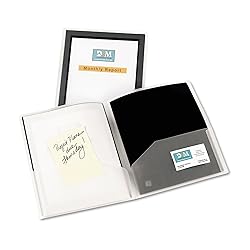 Avery® Flexi-View 2-Pocket Folders, Black, Pack of 2