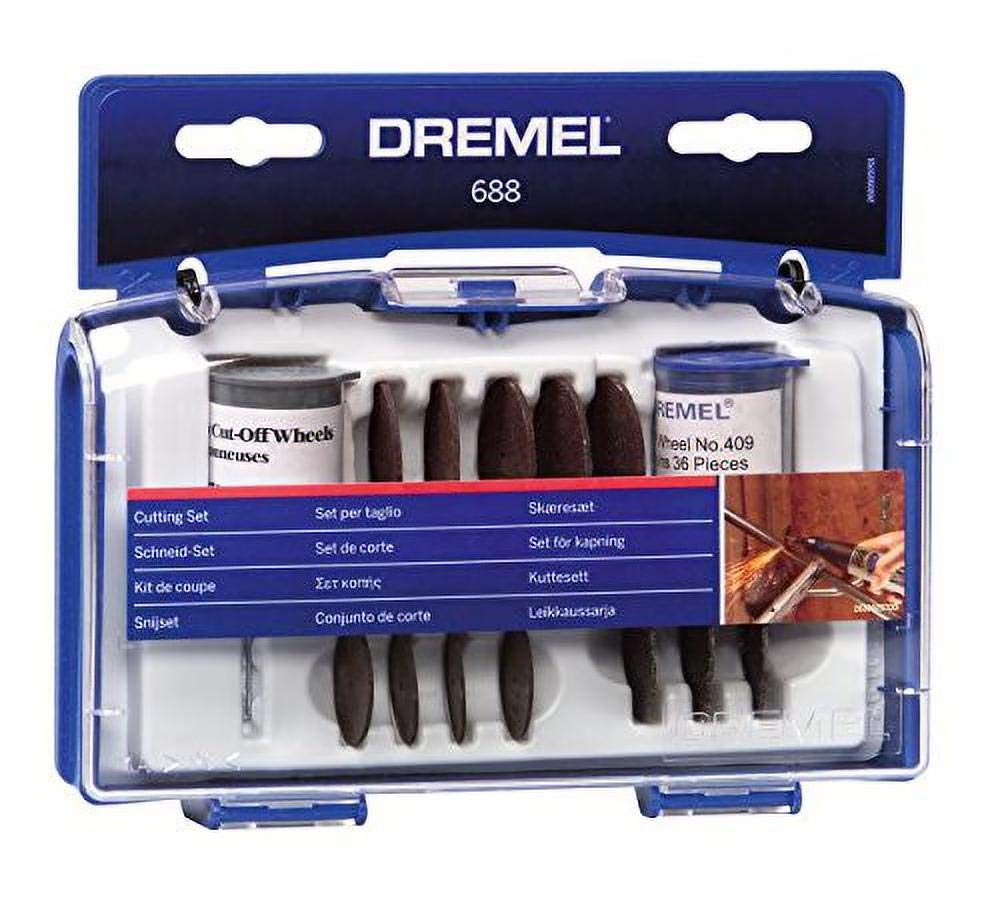 Dremel 688 Cutting Set, Accessory Kit with 69 Cutting Accessories for Rotary Tools
