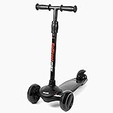 New-Bounce Scooters for Toddlers - 3 Wheel Scooter for Kids with Adjustable Handlebar - The GoScoot MAX is Perfect for Children and Toddlers, Girls and Boys Ages 3-10