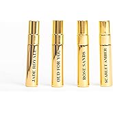KORBAJ PARFUMS Mini Samples Prestige Collection Long Lasting Arabian Perfume for Women, EDP Mens Cologne with Fresh and Fruity Notes (20 ml, Pack of 4)