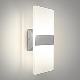 ASD LED Indoor Wall Mount Light Fixture - 14 Inch 24W Modern Interior Brushed Nickel Dimmable Wall Sconce Light - ETL 2700K-5