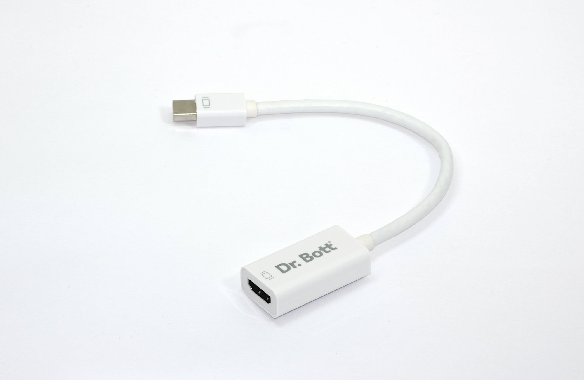 Dr. Bott Mini Display Port HDMI Adapter - White