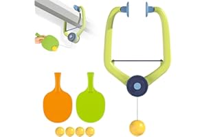 Hanging Table Tennis Trainer Portable Set, 2026 New Adjustable Doorway Game Pingpong Trainer, Door Frame Ping Pong with 2 Pad
