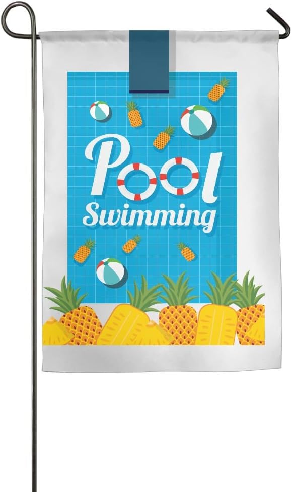 MOLIAN Garden Flag Pool Swimming Spring Summer Decorative House Small Decor Flags For Indoor Outdoor Decoration,12 X 18 Inch/18 X 27 Inch