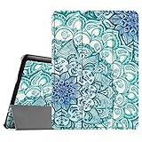 Fintie Slim Shell Case for Samsung Galaxy Tab S2 9.7 - Ultra Lightweight Protective Stand Cover with Auto Sleep/Wake Feature for Samsung Galaxy Tab S2 9.7 Inch Tablet, Emerald Illusions