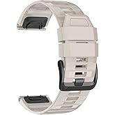 U-LIMVE Watch Band for Garmin Fenix 8 51mm/Fenix 7X/Fenix 7X Pro/Fenix 6X/Fenix 6X Pro/Fenix 5X/Fenix 3, 26mm Silicone QuickFit Band