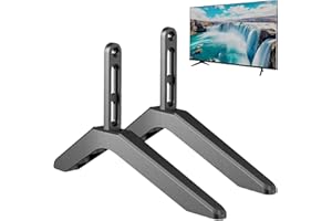 KUNHEHO Universal TV Stand,Base Table Top TV Stand, TV Legs, TV Pedestal Feet for Most 32 to 80 Inch LCD LED Vizio Samsung LG TCL TVs with Mounting Holes Distance 2.16in/5.5cm or Within 1.77in/4.5cm