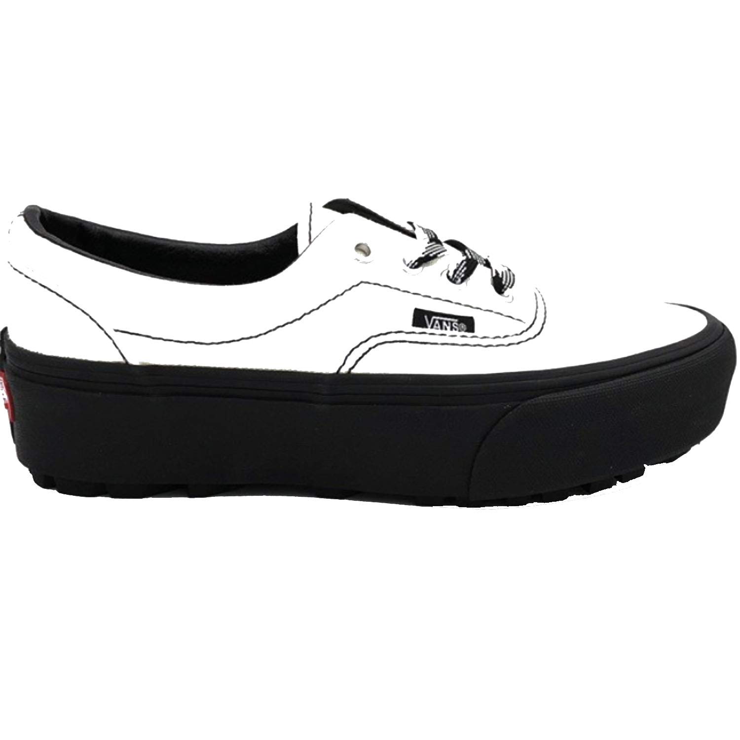 vans platform bambino nero