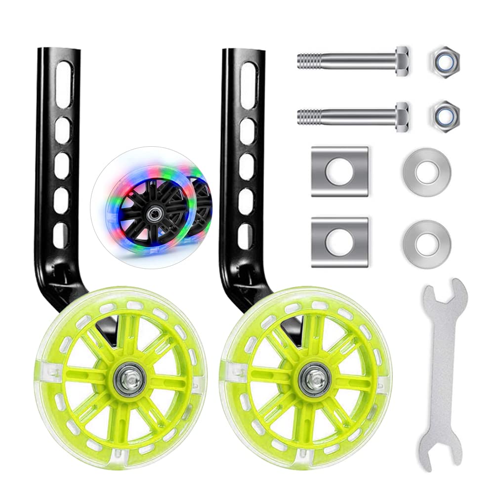 Stabilisers, Bicycle Stabilisers for Children, Universal Stabilisers for Children's Bike, Stabilisers for Adults, Auxiliary Bike Children's Bicycle (Yellow/1 Piece)