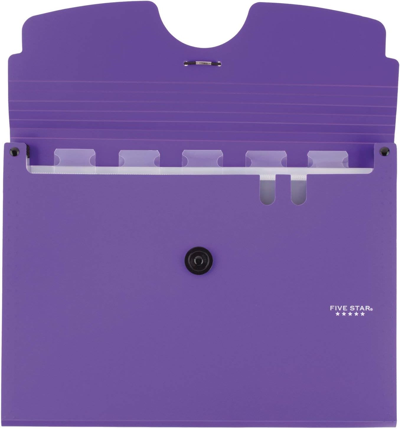 Five Star 6-Pocket Expanding File Organizer, Plastic Expandable Letter Size File Folders with Pockets, Home Office Supplies, Portable Paper Organizer for Receipts, Bills, Documents, Purple (72510) : Office Products