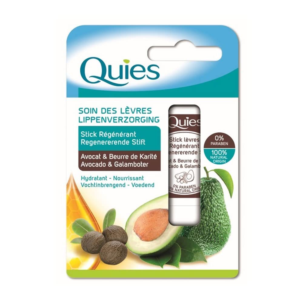 Quies Avocado and Shea Butter Regenerating Lip Balm, 4.5 g