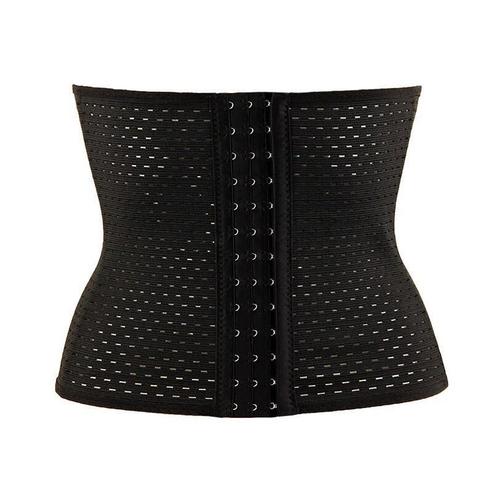 Gankarii Waist Trainer Body Shaper Tummy Control Girdle Slim Belt Black